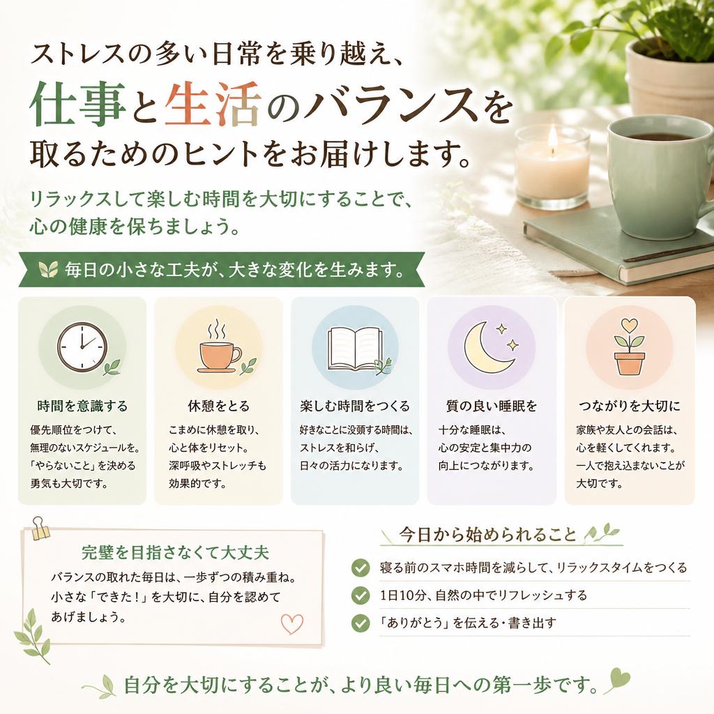 仕事と生活のバランスを取る重要性